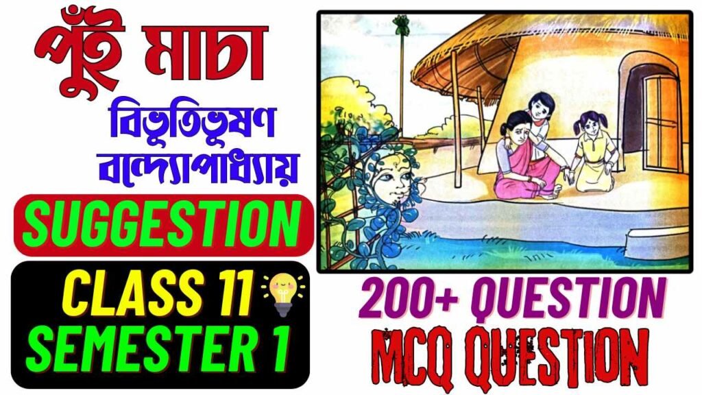 পুঁই মাচা MCQ Question | Class 11 Bengali Chapter 1 Puimacha | Class 11 Bengali Suggestion Semester 1